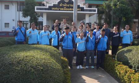 วันที่ 19 มกราคม 2569 เวลา 09.00 น. นายโกมุท ทีฆธนานนท์ นายกเทศมนตรีนครสกลนคร ให้การต้อนรับและให้โอวาทแก่คณะครูและนักกีฬานักเรียนในสังกัดองค์กรปกครองส่วนท้องถิ่น ที่จะเดินทางเข้าร่วมการแข่งขันกีฬาในระดับต่าง ๆ